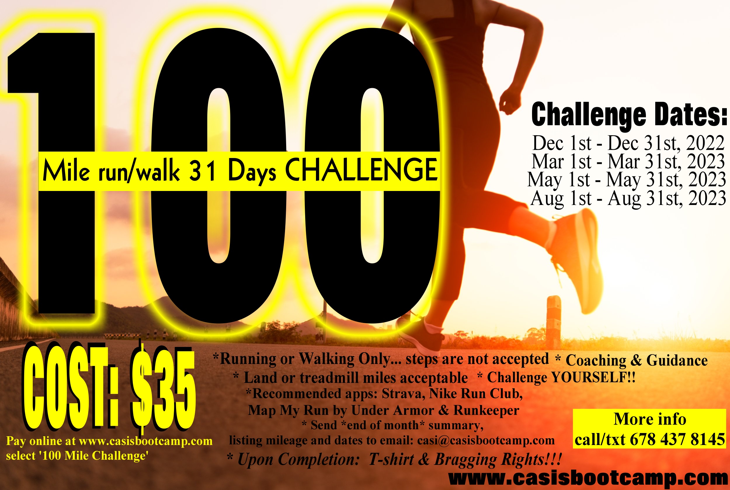 100m challenge 2023