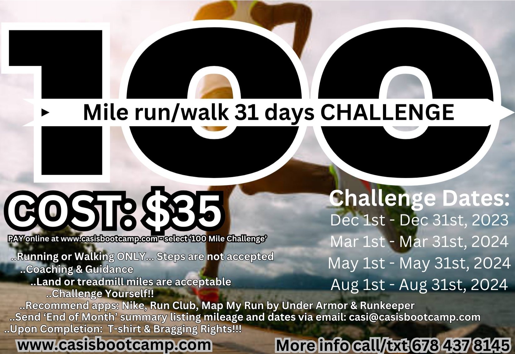 100 Mile Challenge 2024 2